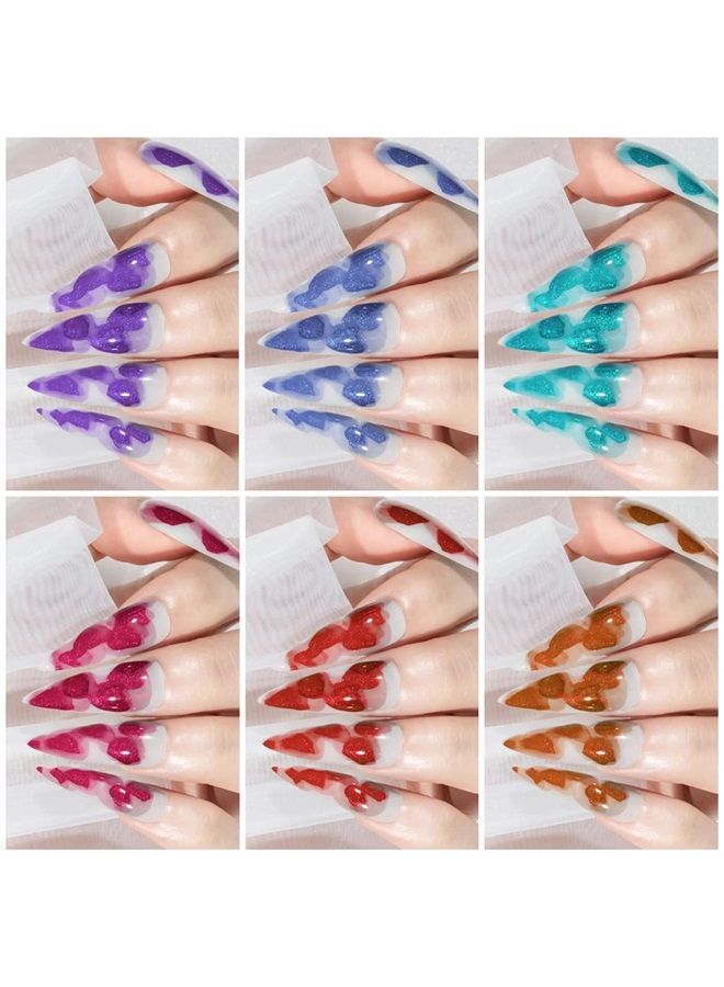 SUPWEE Blooming Watercolor Ink Gel Nail Polish Flower Nail Art Blossom Gel for Spreading Marble Effect Soak Off UV Gel Manicure 12 Colors 7ml(0.25fl oz) - Image 2