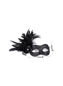 The Bros 2025 New Masquerade Mask for Women with Feathers, Womens Venetian Feathers Mask for Masquerade Party, Mardi Gras, Dance Party Christmas Supplies  - Image 5
