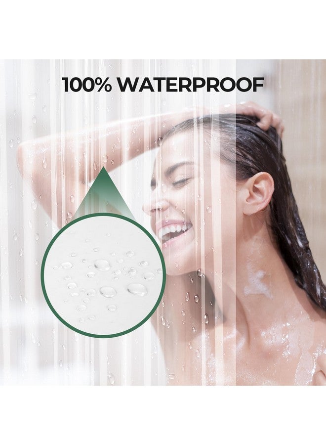 AmazerBath Shower Curtain Liner 2 Pack, 72 x 84 Inches PEVA Plastic Shower Liner with 3 Weighted Stones and 12 Rustproof Metal Grommet, Lightweight Waterproof Shower Curtain - Clear - Image 3