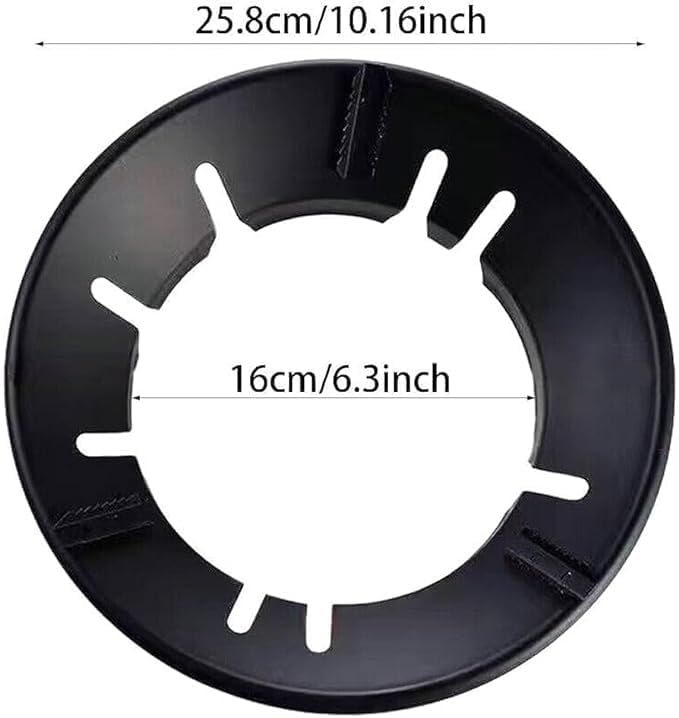 ADICTUM Gas Saver Burner Stand Gas Chula Burner Gas Saver Stand Jali Ring Fire Windproof Energy Saving Gas Chula Support Stand 4 Legs Supported For Indian GasPack Of 1 Black - Image 5