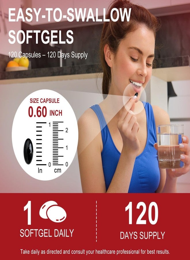 Arkture Astaxanthin 12mg, 120 Softgels - 4 Month Supply, Astaxanthin Supplements, Antioxidant Supplement Support Eye, Joint, Skin Health, Non-GMO & Gluten Free - Image 4