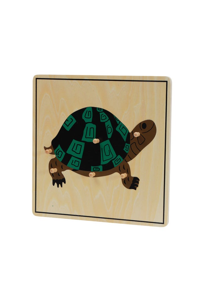Tiger Everyday Montessori Montessori Early Childhood Teaching Aids Biological Educational Toys Animal And Plant Insect Panel Growth Puzzle - Image 1