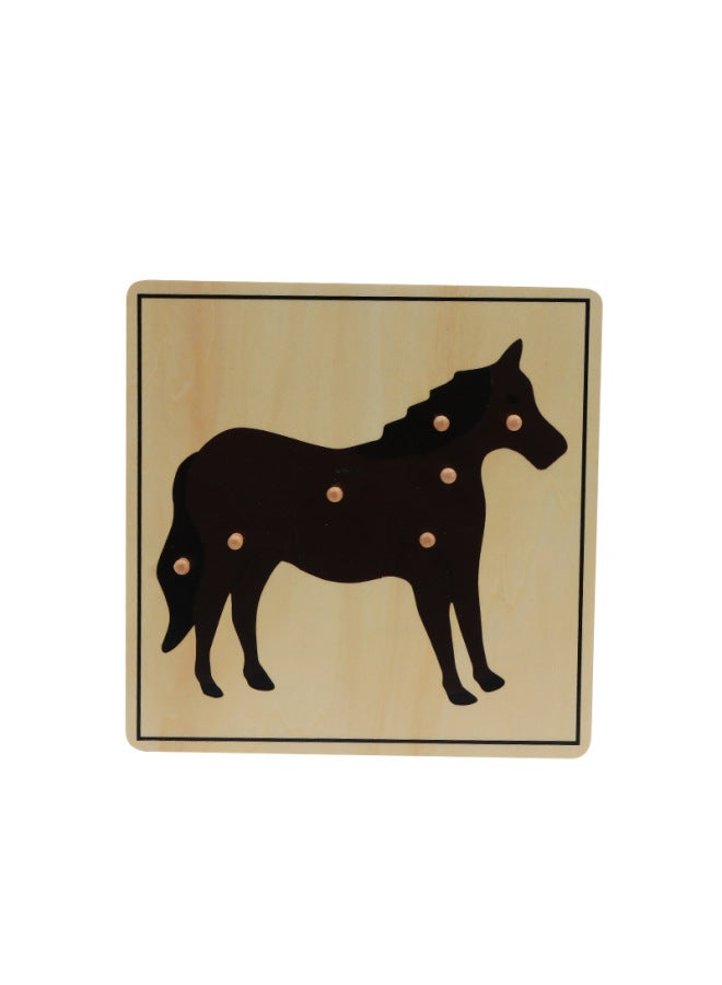 Tiger Everyday Montessori Montessori Early Childhood Teaching Aids Biological Educational Toys Animal And Plant Insect Panel Growth Puzzle - Image 3
