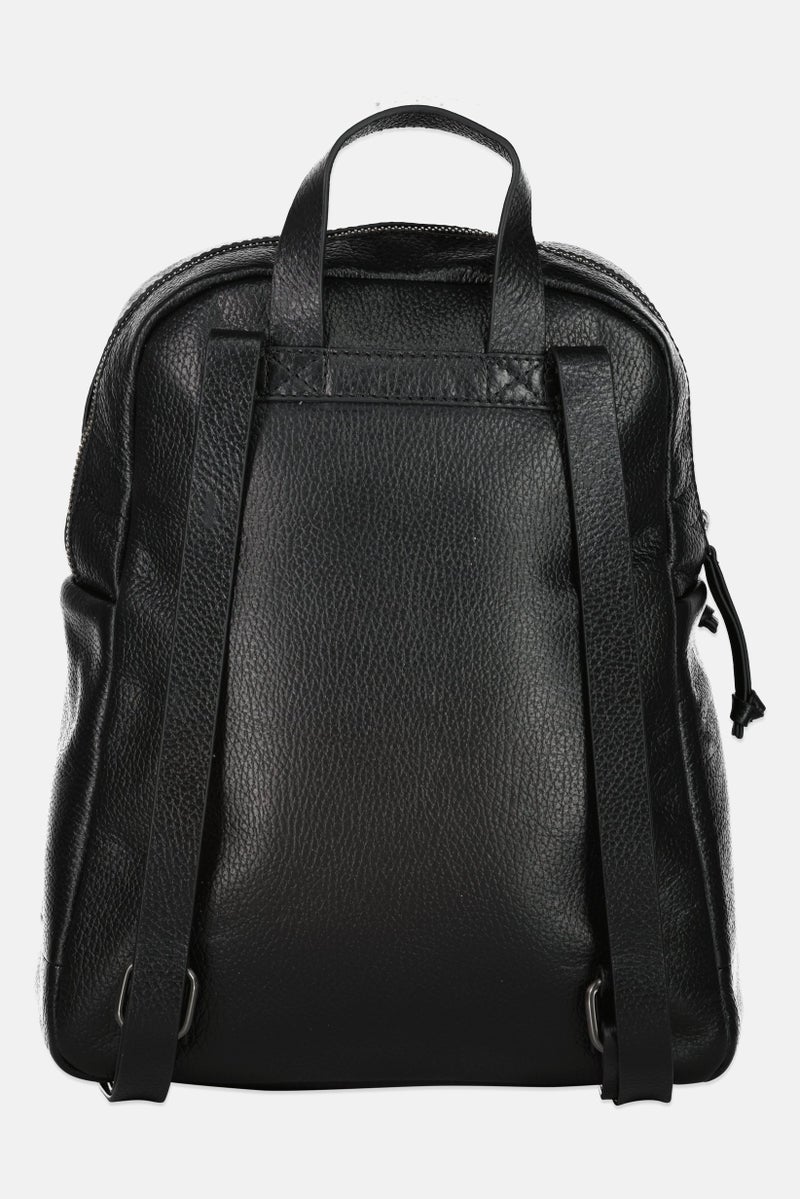 clarks Women Leather Backpack, Black - Image 2