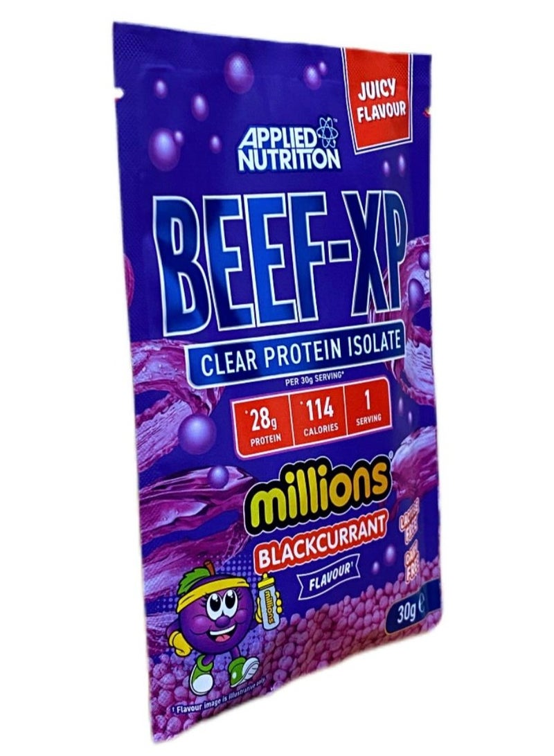 Applied Nutrition Applied Nutrition Beef XP Sample Clear Protein Isolate Millions Blackcurrant Flavor 30 g  - Image 2