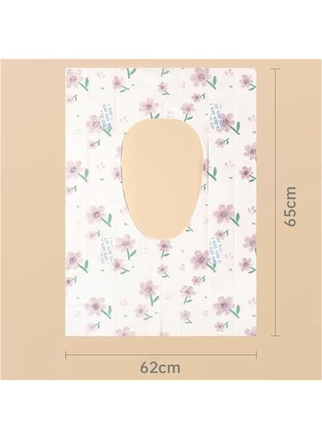 20 Pack Disposable Toilet Seat Covers, Extra Large Waterproof Potty Covers for Kids/Adults, Individually Wrapped for Travel/Public Restrooms(62 * 65cm) - Image 5