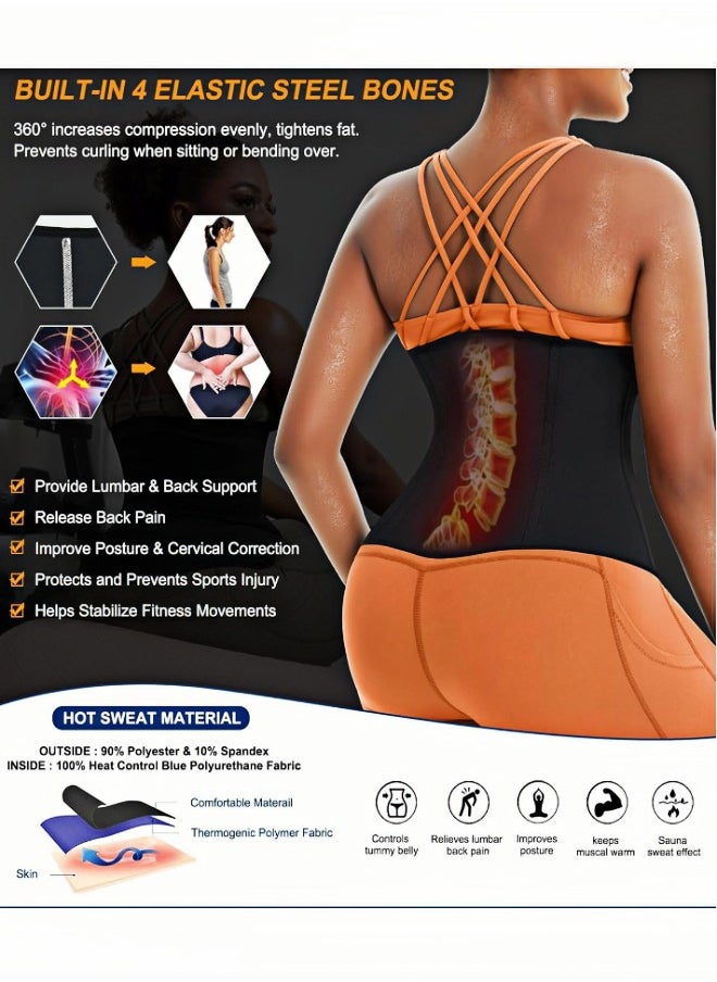 Training Waist Trainer Corset Weight Loss, Sports Girdle Sauna Suit,  Tummy Wrap Workout Belt,  Sweat Belly Band for Girl and Women