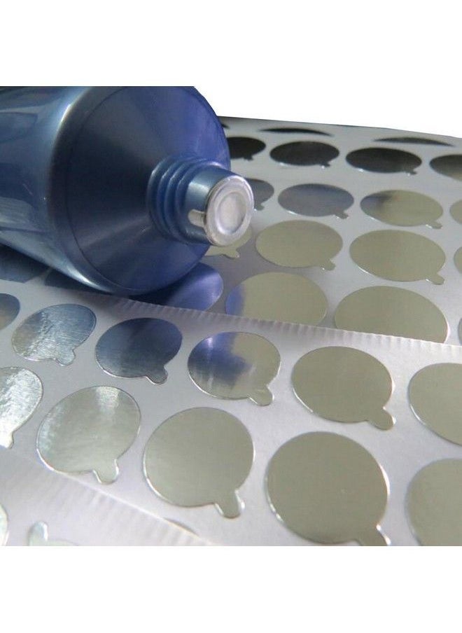 Happyupcity 360Pcs/6 Sheets 15Mm Aluminum Sticker Lids Foil Film Tapes Seal Stickers Bottle Stopper Sealing Label Essential Oil Bottle Stickers For Toothpaste Soft Tube Facial Clean Lotion Bottles  - Image 3
