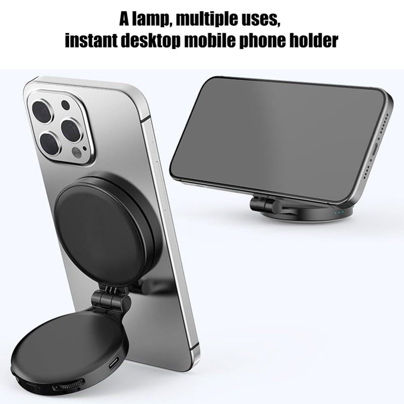 Magnetic Rechargeable LED Selfie Light Stepless Brightness For Phone Video Recording Photography Vlogging - Image 5