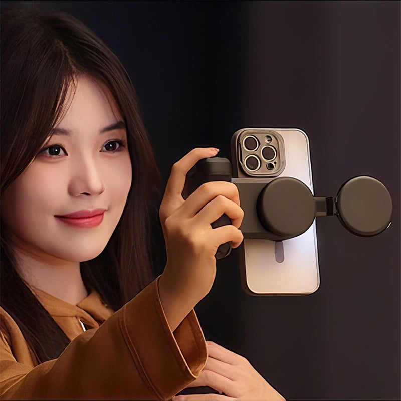 Magnetic Rechargeable LED Selfie Light Stepless Brightness For Phone Video Recording Photography Vlogging - Image 3