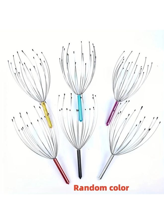 1 قطعة مدلك فروة الرأس المعدني لتحفيز الأنسجة العميقة هدية سفر محمولة - Image 1