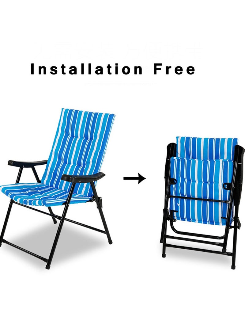 CityRiya-Long - Camping Chair Folding Chair for Trip & Camping Foldable Beach Chair Portable Fishing Chair Lightweight Camping Backpacking Chair Comfort Chairs for Outdoor, Camping, Picnic, Hiking - Image 1
