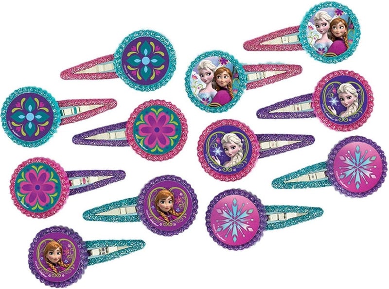 Amscan Hair Clip Favors 12 Pieces  Disney Frozen Collection  Party Accessory