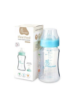 R for Rabbit First Feed Glass Baby Feeding Nipple Milk Bottle With Anti Colic For New Born Babies Kids; 3 Months+ ; 240 Ml; Lake Blue  - Image 3