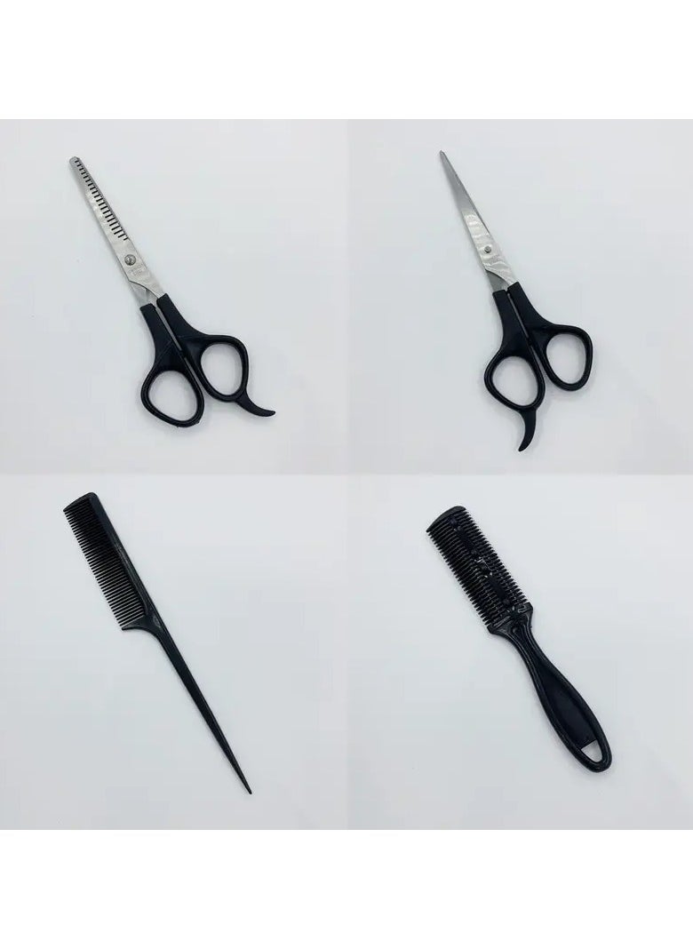 ORiTi 4pcs Professional Hair Styling Tool Set - Includes Hair Cutting Scissors, Comb, and Thinning Shears for Perfect Haircuts and Thinning  - Image 5