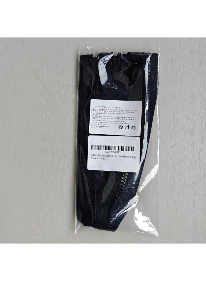 B 2 Pieces 60cm #5 Separable Two-Way Zipper Plastic Zippers (TW 60cm) - Image 3