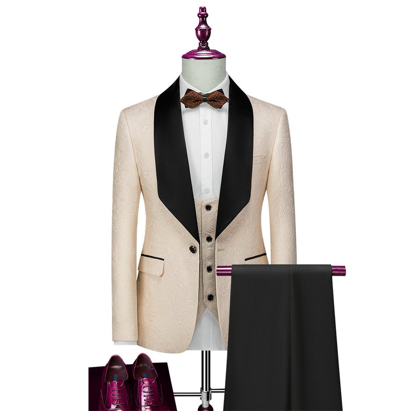 Explosions Men'S New Business Casual Suit Men'S Wedding Groom Dress Three-Piece Suit - Image 5