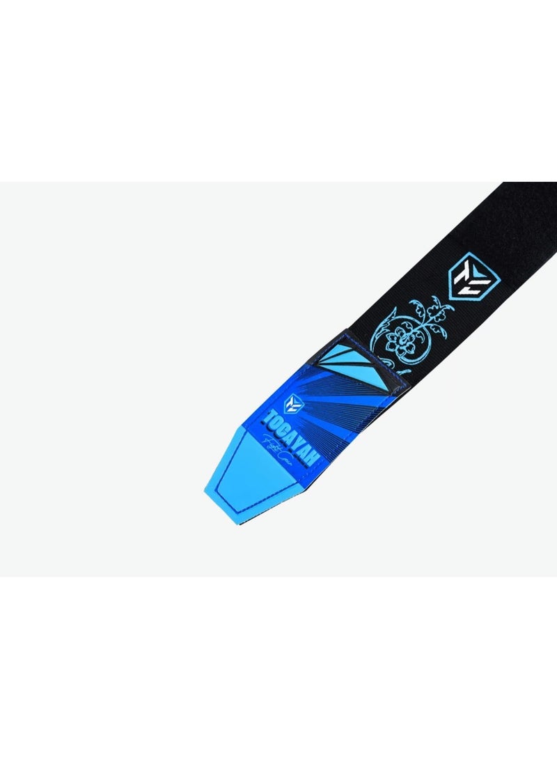 TOCAYAH Dragons Boxing Hand Wraps | 4–6M Cotton Nylon Hand Wraps for Boxing, MMA & Muay Thai | Wrist Support & Knuckle Protection Training Wraps with Dragon Design (Black Blue, 4M) - Image 5