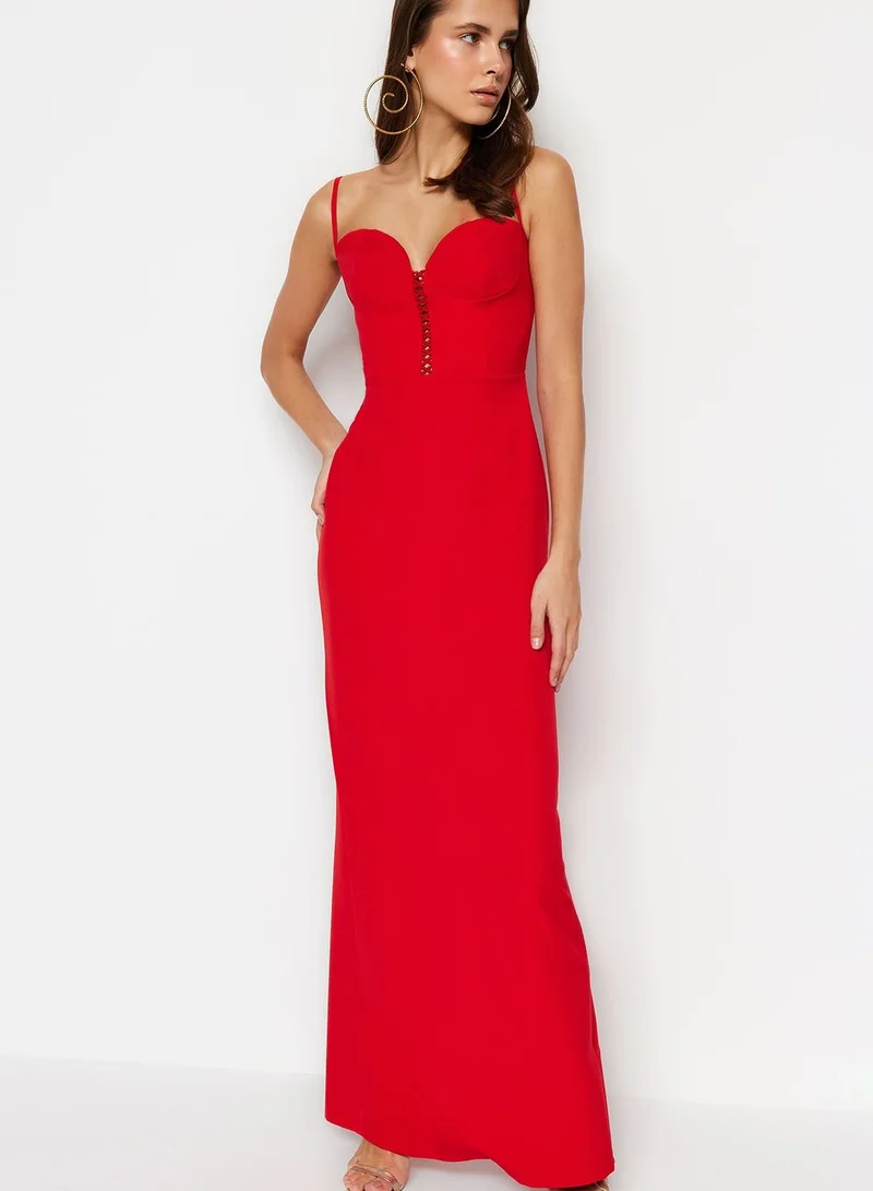 trendyol Strappy Knitted Dress