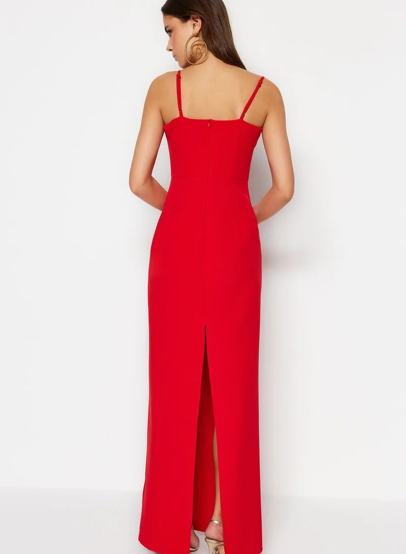 trendyol Strappy Knitted Dress