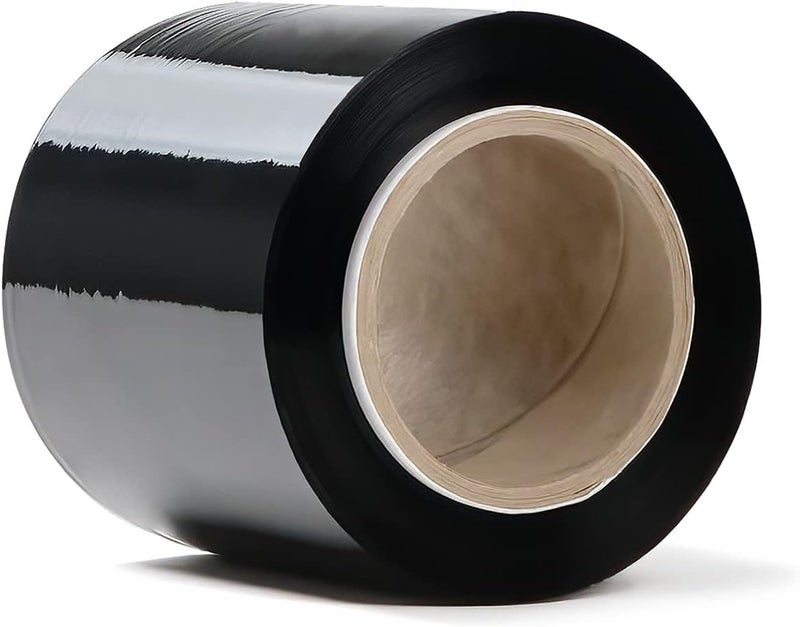 Rago ® Stretch Film Set of 6 Mini Rolls 130 m 6 x 210 g I Black Film for Furniture Stretch Film 130 m I Pallet Film Hand Film Wrap Film (23 x 21 x 8 cm) 130 m Length - Image 2