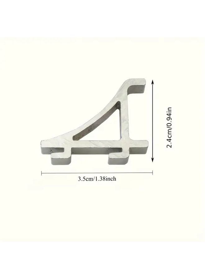 4pcs Metal Fridge Shelf Clips Adjustable Space Saving Refrigerator Freezer Support No Drill Installation - Image 3