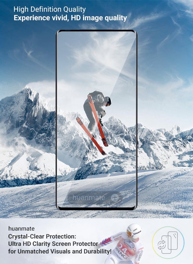 huanmate Tecno Pova Curve Screen Protector – Premium Edge to Edge Tempered Glass, High Transparency, Delicate Touch, Anti-Explosion, Smooth Arc Edges, Easy Installation - Image 5