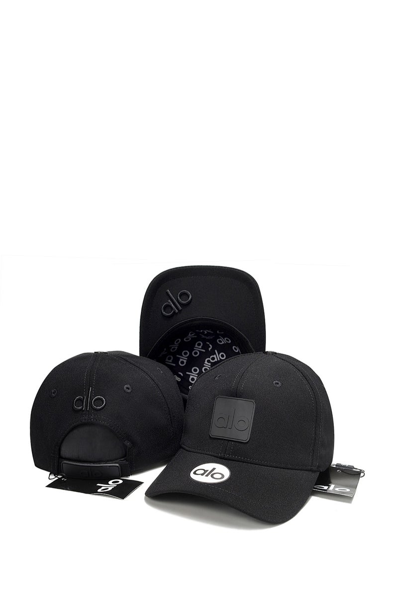 alo Alo Cap: Black, 3D Logo & Brand Detailing