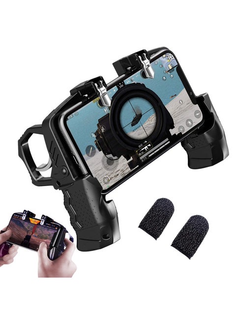 K21 Mobile Game Controller for PUBG/Call of Duty/Fortnite, aim Trigger Fire ons L1R1 Shooter Sensitive Joystick, Gamepad for 4.7-6.5 inch iPhone  Android Phone