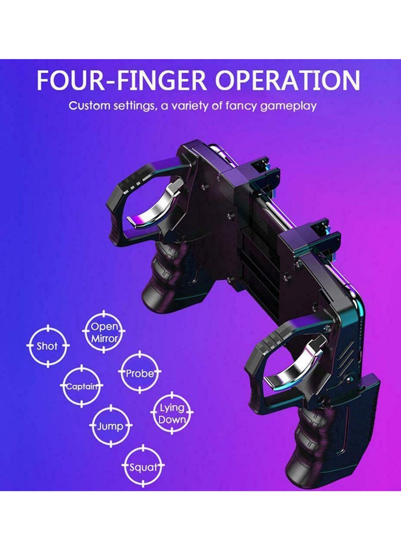 جنرال - K21 Mobile Game Controller for PUBG/Call of Duty/Fortnite, aim Trigger Fire ons L1R1 Shooter Sensitive Joystick, Gamepad for 4.7-6.5 inch iPhone  Android Phone - Image 1