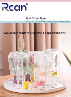 Rcan Baby Bottle Storage Box With Lid Can Be Drained Brying Rack Baby Tableware Dust proof Detachable Storage Box Home  - Image 5