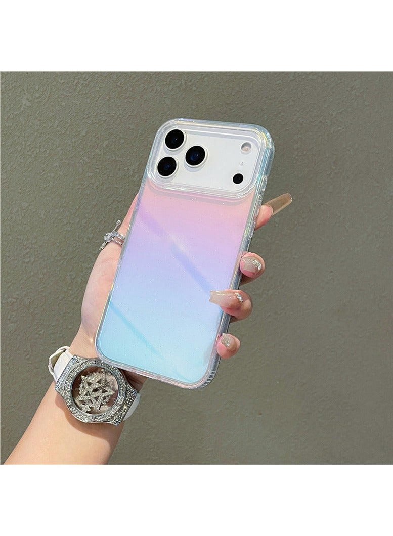 Suitable for iPhone 17 Pro Max transparent magnetic protective case, color plated - Image 1