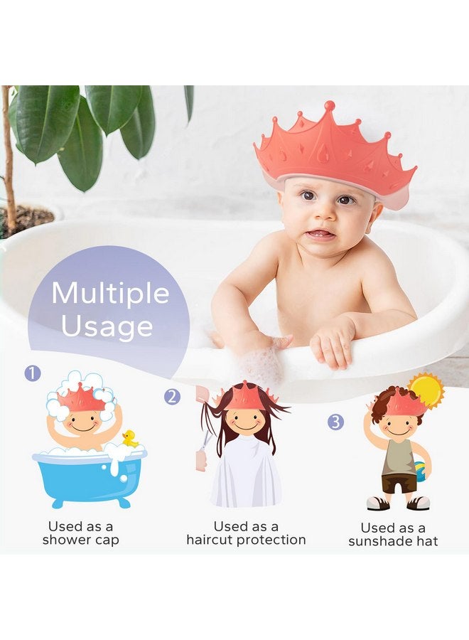 FUNUPUP Baby Shower Cap for Kids with Bath Rinse Cup, Adjustable Toddler Hair Washing Shield Hat Baby Bath Visor Shampoo Hat for Toddlers 6M-9T, Yellow and Blue - Image 3