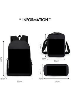 Generic Anime cartoon Dragon Ball large capacity backpack for primary and secondary school students, backpack, shoulder bag, pencil case, 3-piece set for both men and women  - Image 2