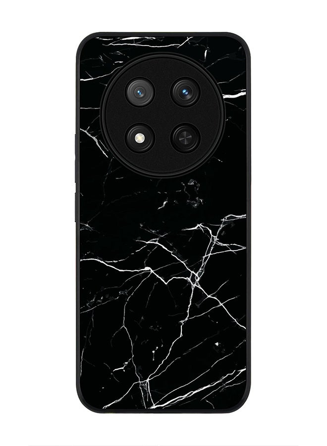 Stylizedd For Honor X9c / Honor Magic7 Lite 5G Case,Slim fit Camera Protection, Shockproof Thin Phone cover  - Marble Print Black - Image 1