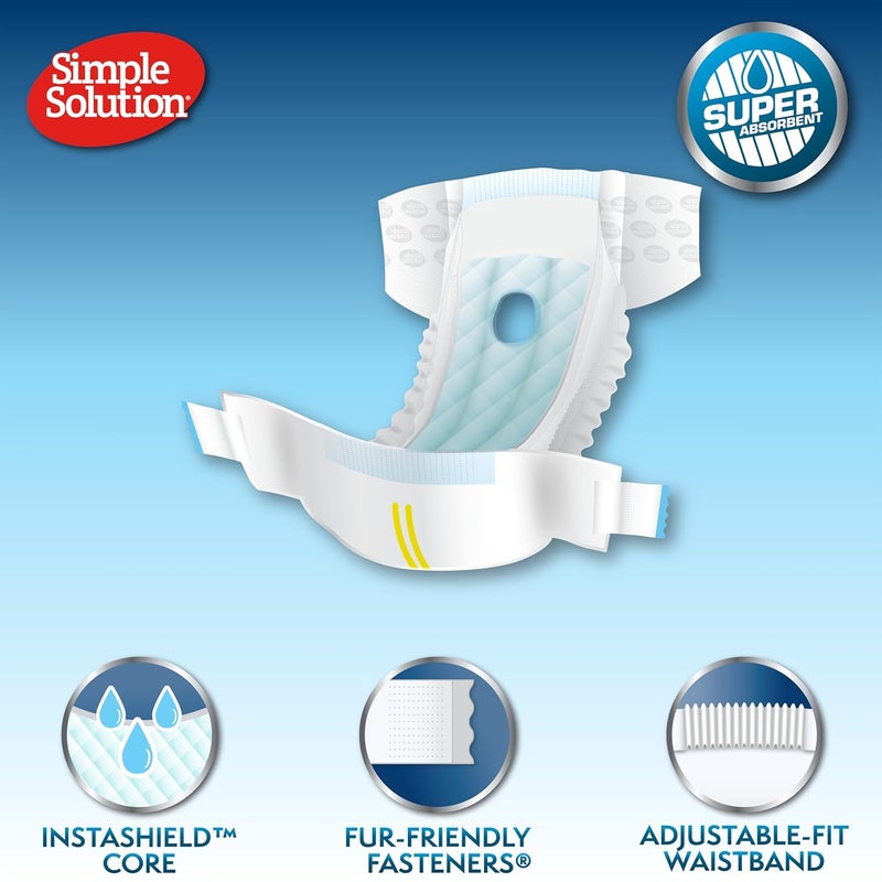 Simple Solution Disposable Diapers, Medium (12 Pack) - Image 3