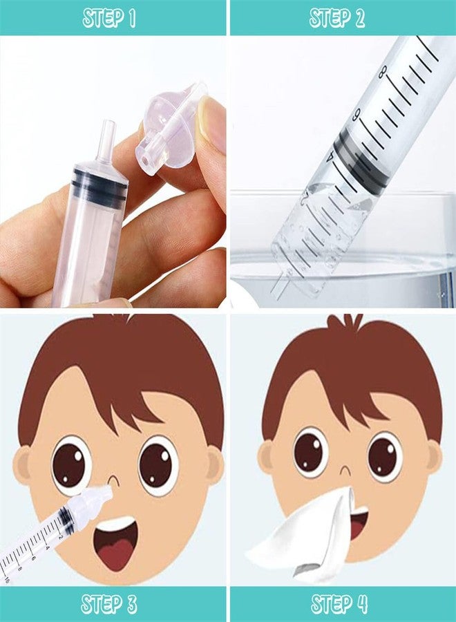 ILSSLI Nasal Irrigator Baby Nose Cleaner 2PCS Professional Infant Nasal Irrigation Portable Nasal Hygiene with Reusable Silicone Nasal Suction Tip for Rinsing - Image 5