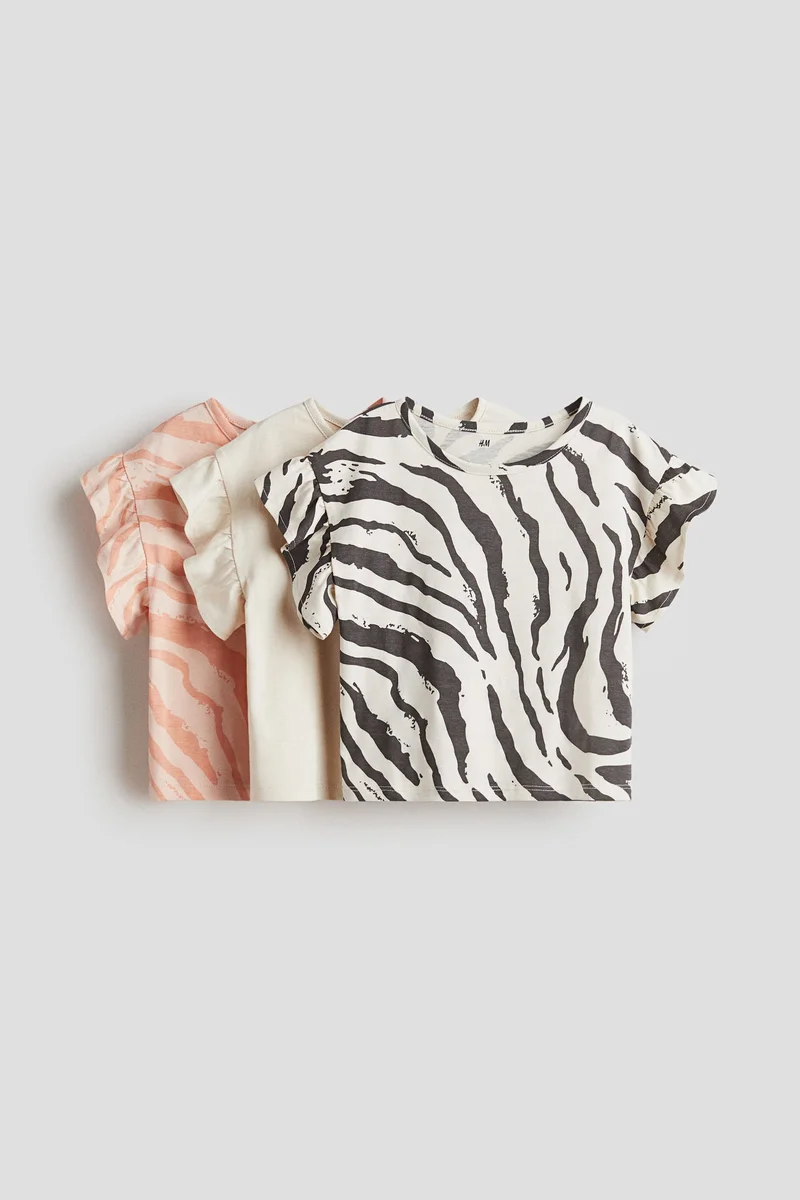 H&M 3-pack cotton tops