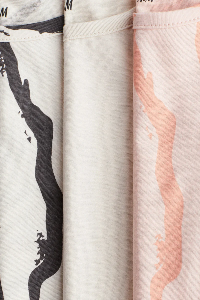 H&M 3-pack cotton tops