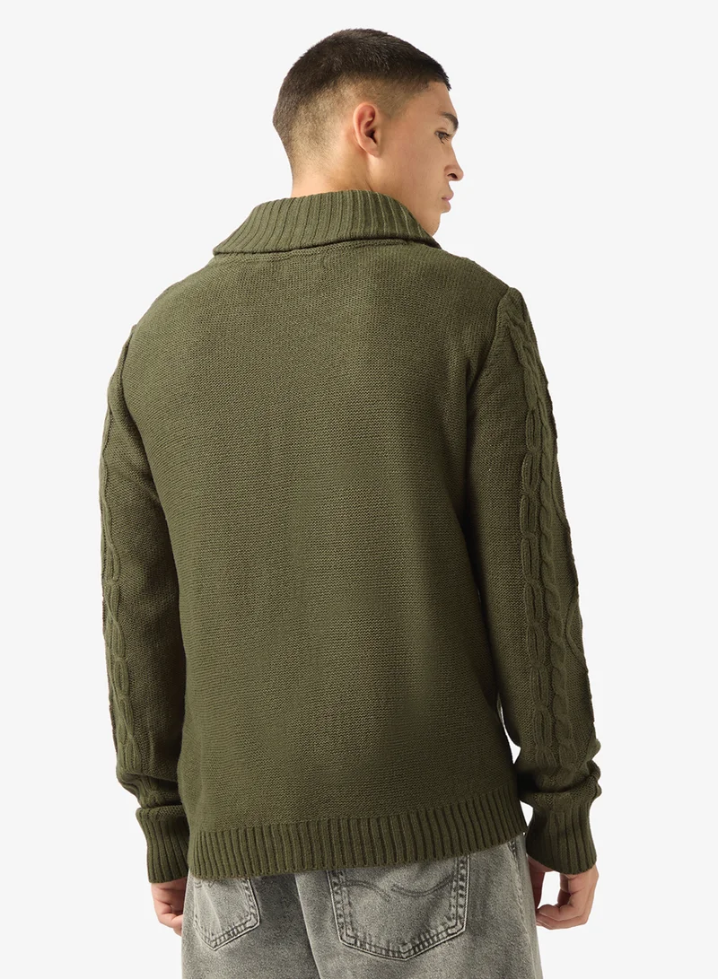 BRAVE SOUL Buttoned Cardigan