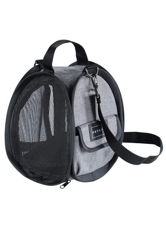 Petsfit Petsfit Hamster Carrier Small Animal Bag for Sugar Glider,Hedgehog,Tortoise,Teacup Dogs,Baby Guinea Pig - Lightweigh Carriers with Shoulder Strap,Breathable Mesh Window,Removable Mat,Side Pockets  - Image 5