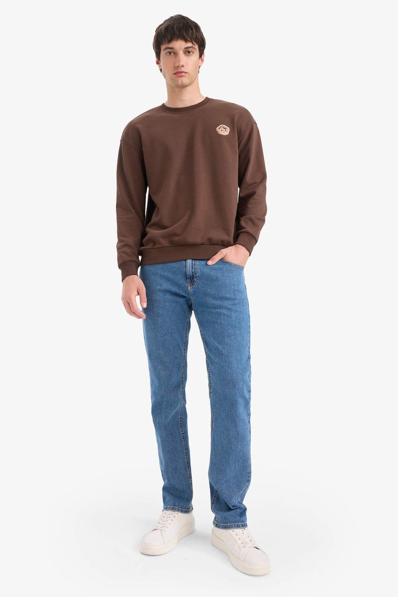 DeFacto Boxy Fit Embroidered Sweatshirt - Image 2