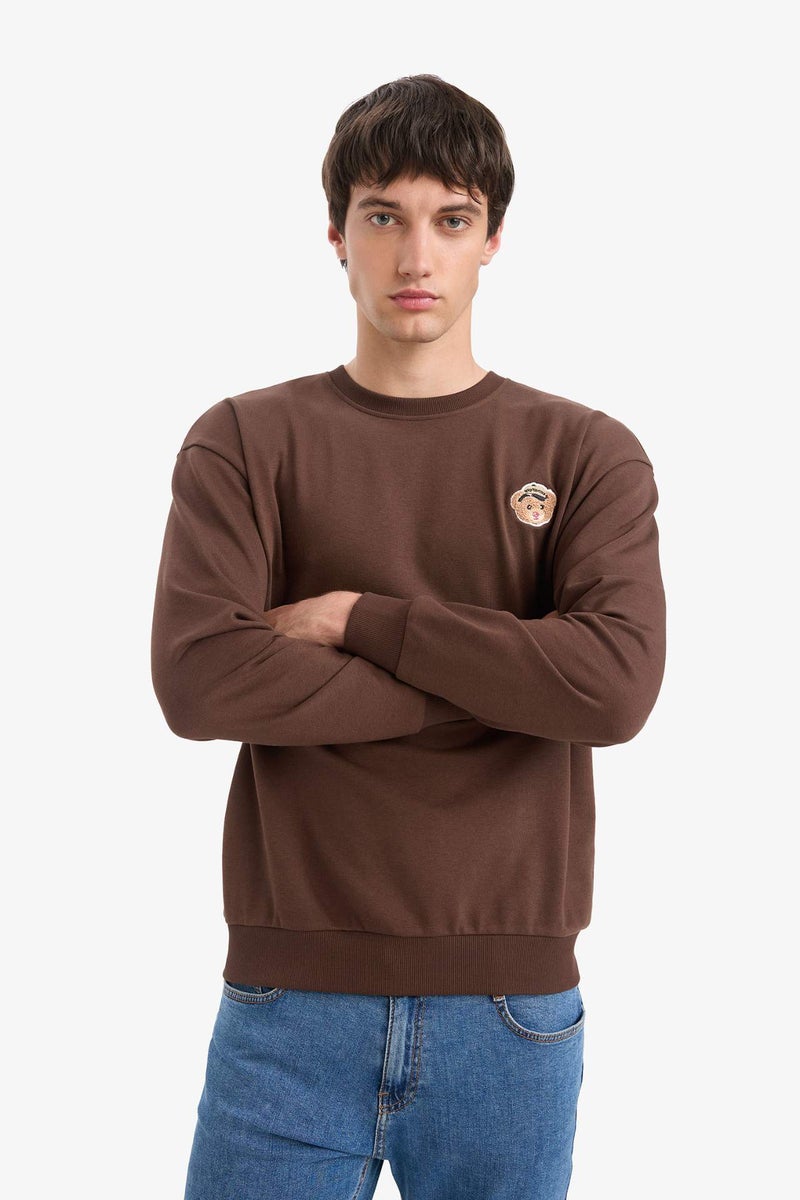 DeFacto Boxy Fit Embroidered Sweatshirt - Image 3