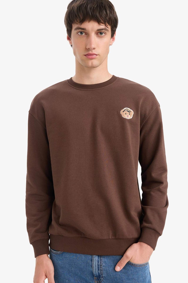 DeFacto Boxy Fit Embroidered Sweatshirt - Image 1