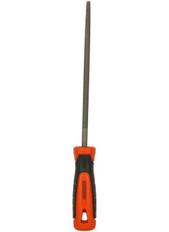 BLACK+DECKER 200Mm 2Nd Cut Bimaterial Handle Steel Round File Orange Black Bdht22145 2 Years Warranty  - Image 1