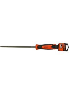BLACK+DECKER 200Mm 2Nd Cut Bimaterial Handle Steel Round File Orange Black Bdht22145 2 Years Warranty  - Image 4
