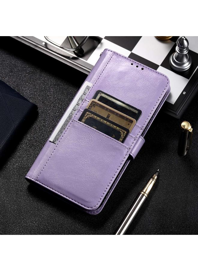 زبون جراب هاتف جلدي بسيط لهاتف iPhone 13 Pro Max، محفظة بسعة 6 بطاقات - Image 2