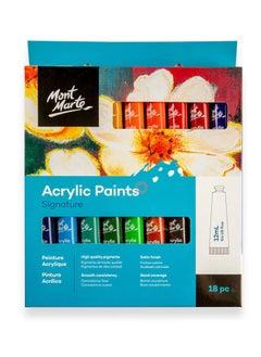 Mont Marte Mont Marte Acrylic Paints 18 pcs x 12ml  - Image 1