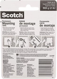 Scotch  Scotch 3M Indoor Double Sided Mounting Tape White  - Image 2