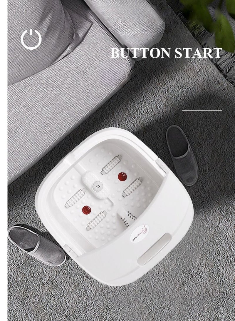 شو وو حمام القدم الكهربائية حوض الاستحمام سبا تدليك القدم حوض القدم المحمولة طوي حمام القدم حوض الاستحمام ترموستاتي الرعاية القدم - Image 4